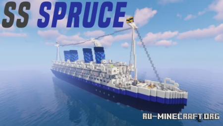  SS Spruce - Large Ocean Liner  Minecraft