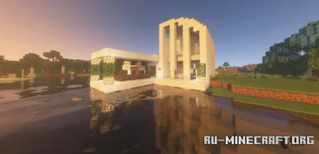  Lakeside Modern House  Minecraft