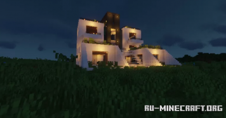  Terrace Modern House  Minecraft