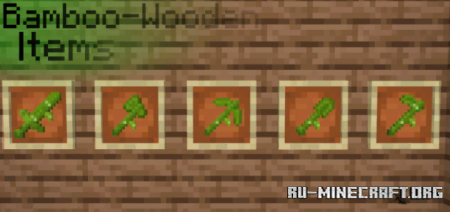  Bamboo-Wooden Items  Minecraft 1.16