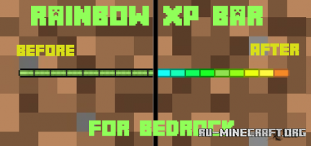  Rainbow XP Bar  Minecraft PE 1.17