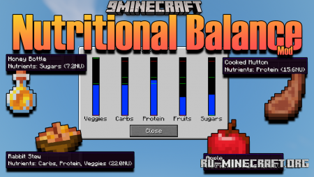  Nutritional Balance  Minecraft 1.17.1