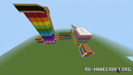  Super Rainbow Parkour  Minecraft PE