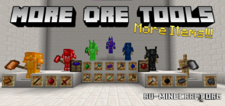  More Ore Tools V3.5  Minecraft PE 1.17