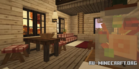 Скачать Cozy Pumpkin Cottage для Minecraft