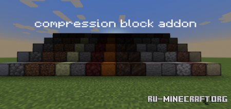  Compression Block Addon  Minecraft PE 1.17