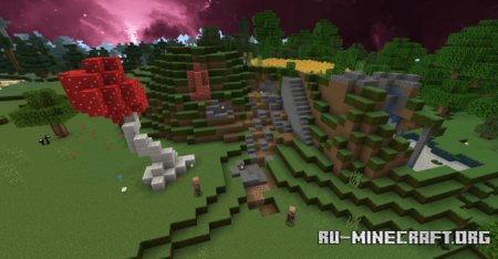  Base Inside The Mountain (Map)  Minecraft PE