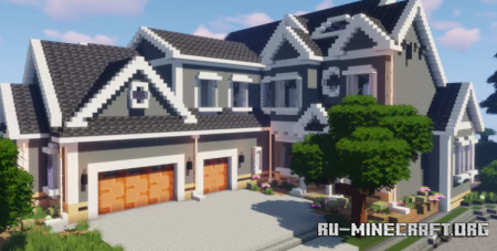  Large Suburban House  Minecraft