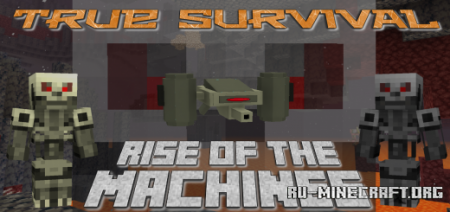 Скачать True Survival - Rise of the Machines для Minecraft PE 1.17