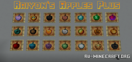 Скачать Raiyon's Apples Plus для Minecraft PE 1.17