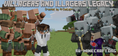  Villagers And Illagers Legacy  Minecraft PE 1.17