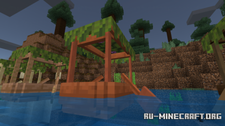Скачать Cute Azalea Boats для Minecraft PE 1.17