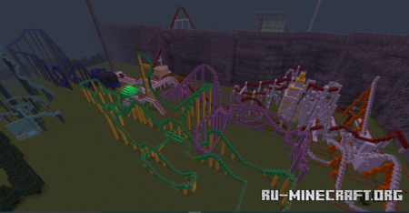  Roller Coaster Town V3  Minecraft PE