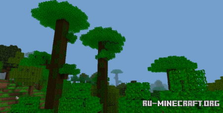 Скачать Fused's Lush Leaves v1.5 - Bushy Leaves для Minecraft PE 1.17