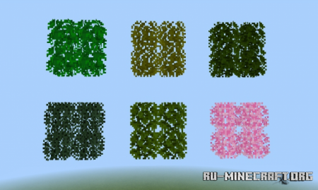 Скачать Fused's Lush Leaves v1.5 - Bushy Leaves для Minecraft PE 1.17