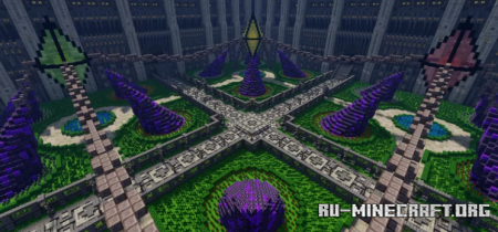  Crystal lobby with Large Walls  Minecraft