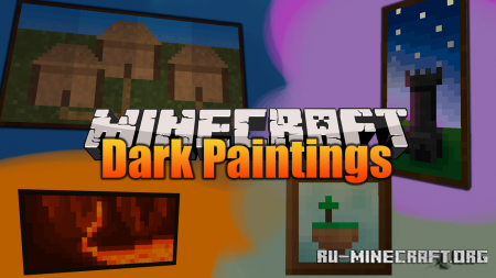 Скачать Dark Paintings для Minecraft 1.17.1