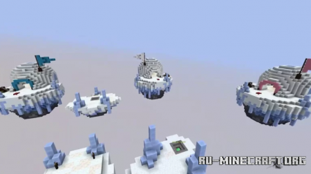 Скачать BedWars - Glacier Map для Minecraft
