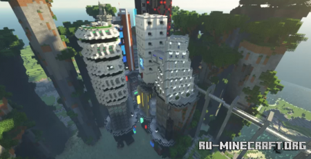Скачать Cyberpunk City Project by master-builder75 для Minecraft
