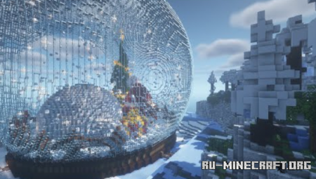  Snow Globe Christmas Village  Minecraft