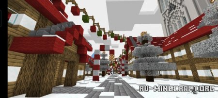 Скачать Christmas Village Map (Restored) для Minecraft PE