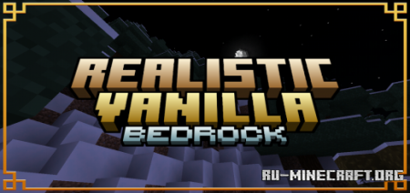 Скачать Realistic Vanilla для Minecraft PE 1.18