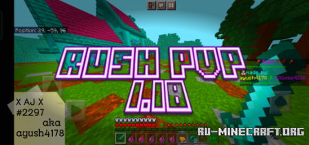 Скачать Rush PvP - Minigame для Minecraft PE