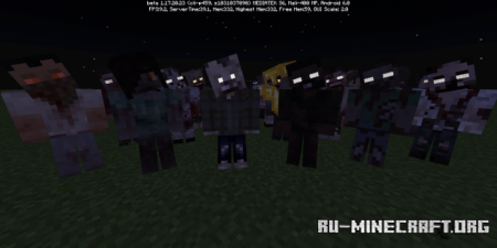 Скачать Tissou's Zombie Pack для Minecraft PE 1.18