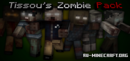 Скачать Tissou's Zombie Pack для Minecraft PE 1.18
