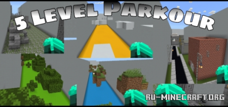 Скачать 5 Level Parkour для Minecraft PE