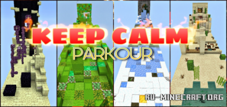 Скачать Keep Calm (Parkour) для Minecraft PE