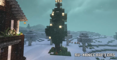 Скачать Winter Christmas Survival House для Minecraft