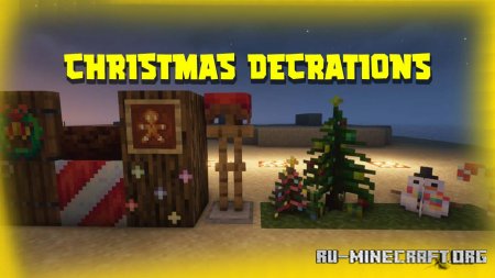 Скачать Christmas Decorations для Minecraft 1.17