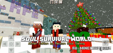 Скачать Soul Survival World Winter для Minecraft PE
