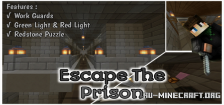 Скачать Escape The Prison By Myself для Minecraft PE