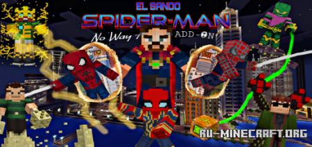 Скачать Spider-Man: No Way Home для Minecraft PE 1.18