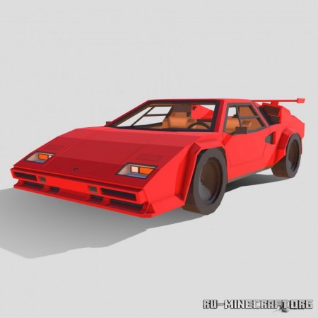 Скачать Lamborghini Countach LP400S для Minecraft PE 1.18