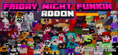 Скачать Friday Night Funkin для Minecraft PE 1.18