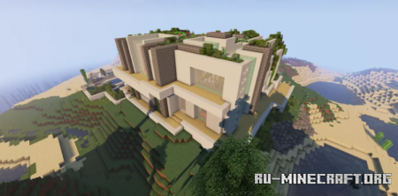 Скачать Modern Mansion (v2) by MrBirdy для Minecraft
