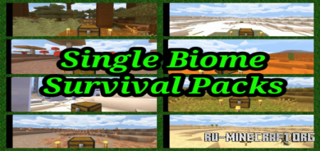 Скачать Single Biome Survival Pack для Minecraft PE