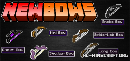 Скачать New Bows Addon V2 для Minecraft PE 1.18