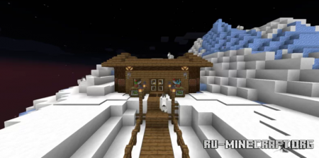 Скачать Snowy Mountain Base для Minecraft