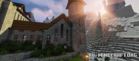 Скачать Mountain Castle by megclay для Minecraft