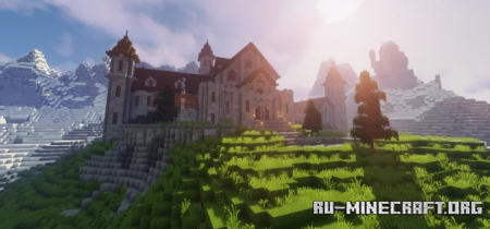 Скачать Mountain Castle by megclay для Minecraft