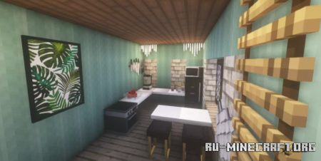 Скачать Cute Aesthetic House ( next to village) для Minecraft