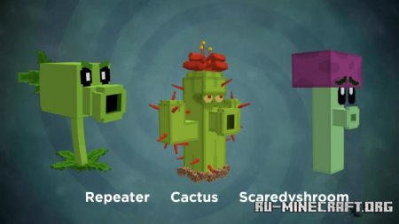 Скачать Lil's Plants Vs Zombies для Minecraft PE 1.18