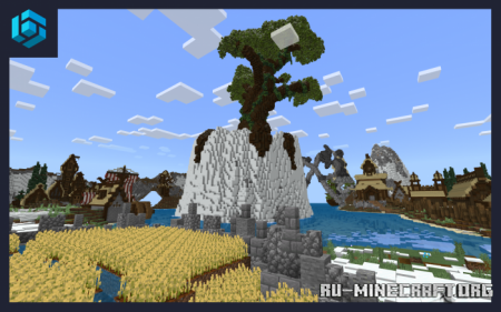 Скачать Viking Island by Voxed Studio для Minecraft PE