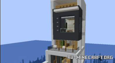 Скачать Modern house (apartmen house) by hex6 для Minecraft