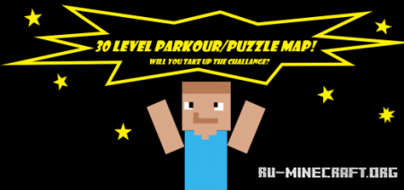 Скачать Parkour and Puzzle Maps - 30 Levels для Minecraft PE
