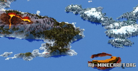 Скачать Tempela - Volcanic island для Minecraft